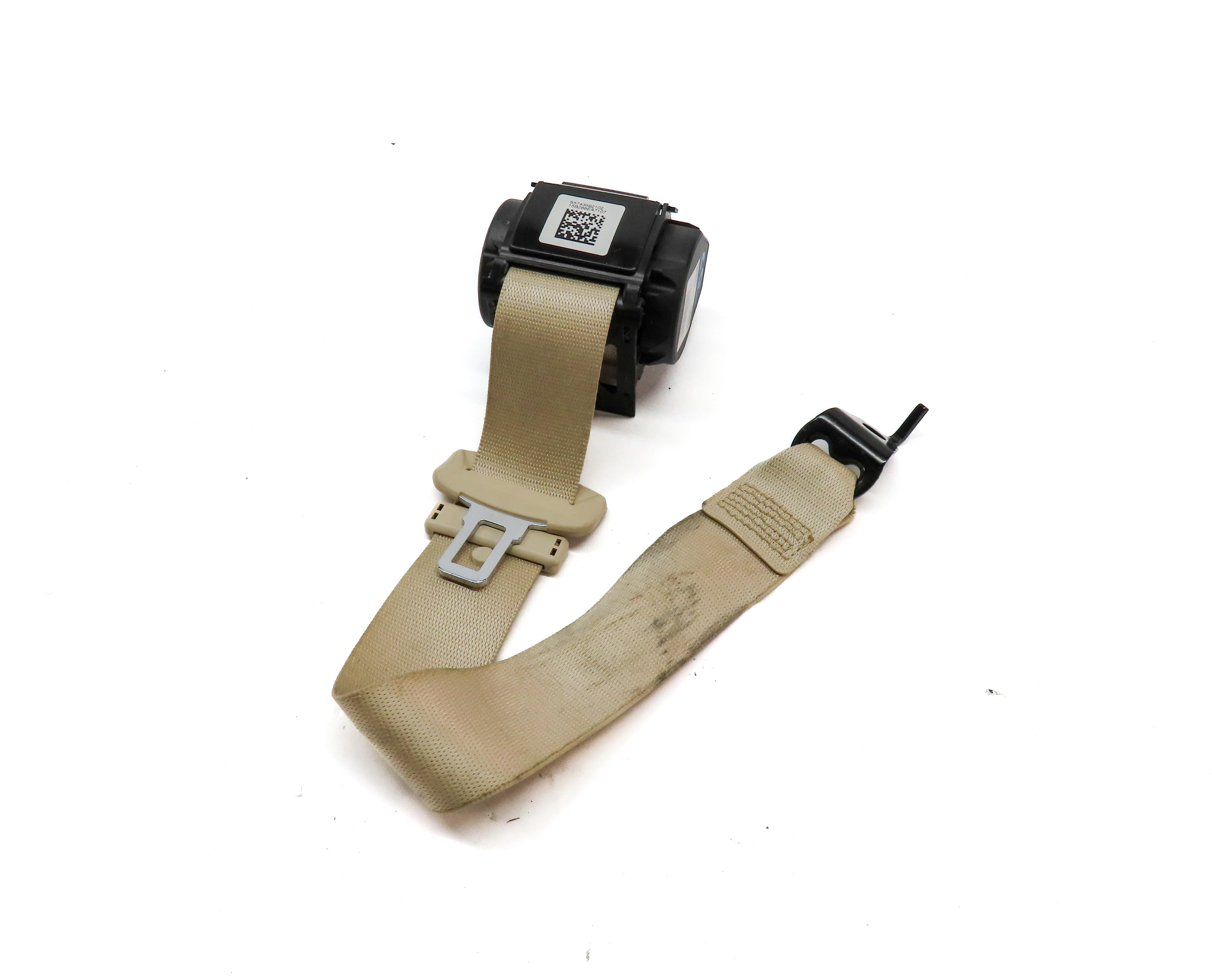 2016 BMW 750i (G11) REAR RIGHT SEATBELT SEAT BELT RETRACTOR (Beige) — exact item pictured